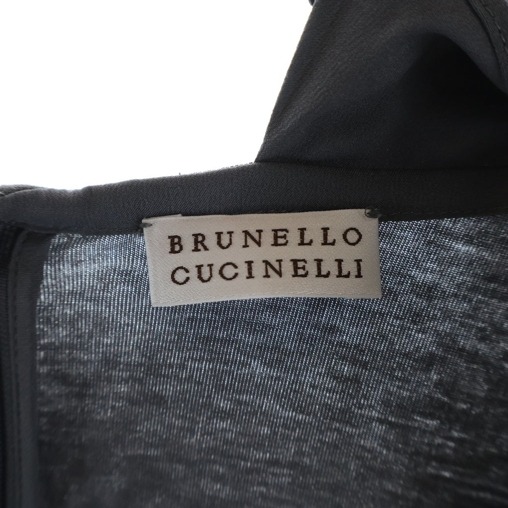 BRUNELLO CUCINELLI(ブルネロクチネリ) ノースリーブひざ丈 シルク