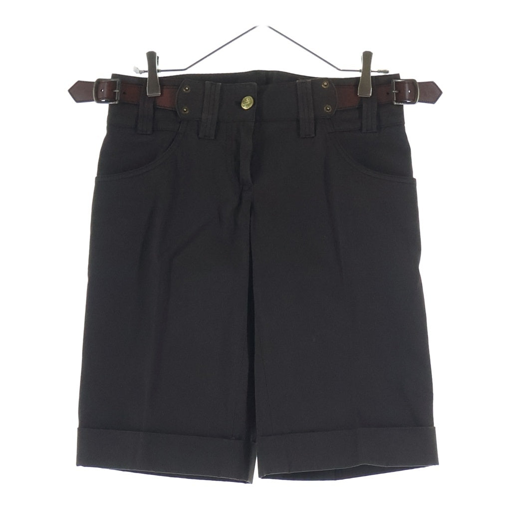DOLCE & GABBANA(ドルチェアンドガッバーナ) ベルトハーフパンツ カーキ #40 レディース