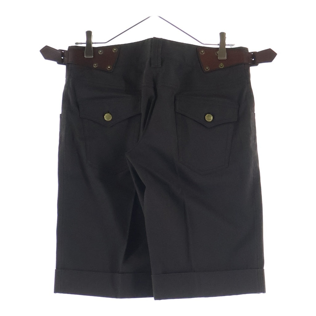 DOLCE & GABBANA(ドルチェアンドガッバーナ) ベルトハーフパンツ カーキ #40 レディース