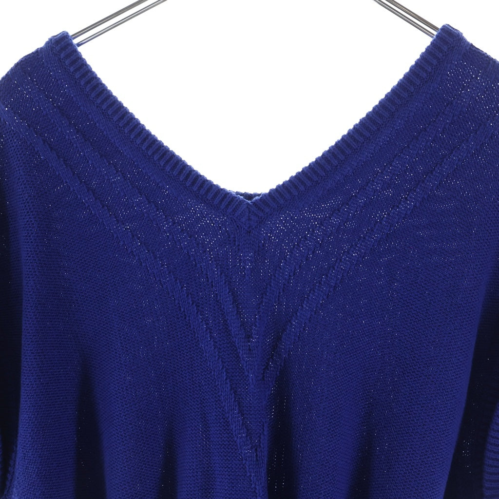 HERMES(エルメス) ノースリーブ コットンニットワンピース ブルー #40 レディース