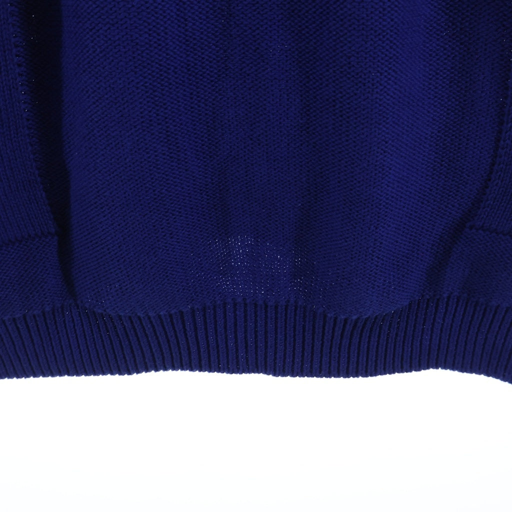 HERMES(エルメス) ノースリーブ コットンニットワンピース ブルー #40