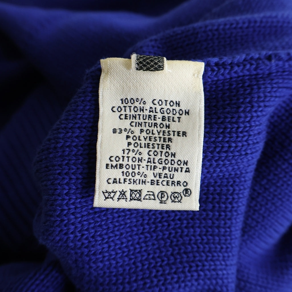 HERMES(エルメス) ノースリーブ コットンニットワンピース ブルー #40 レディース