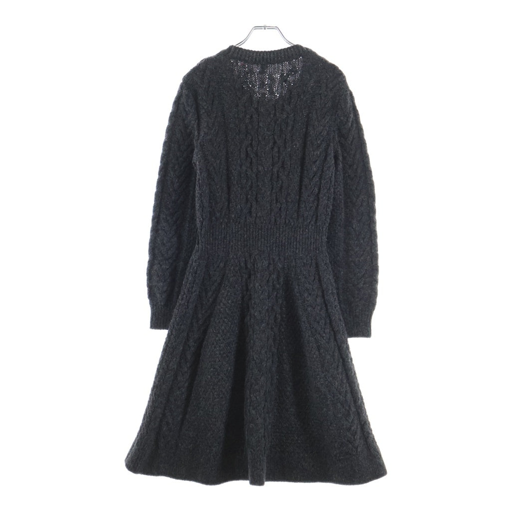 LOUIS VUITTON(ルイヴィトン) 長袖ニットワンピース グレー #L レディース