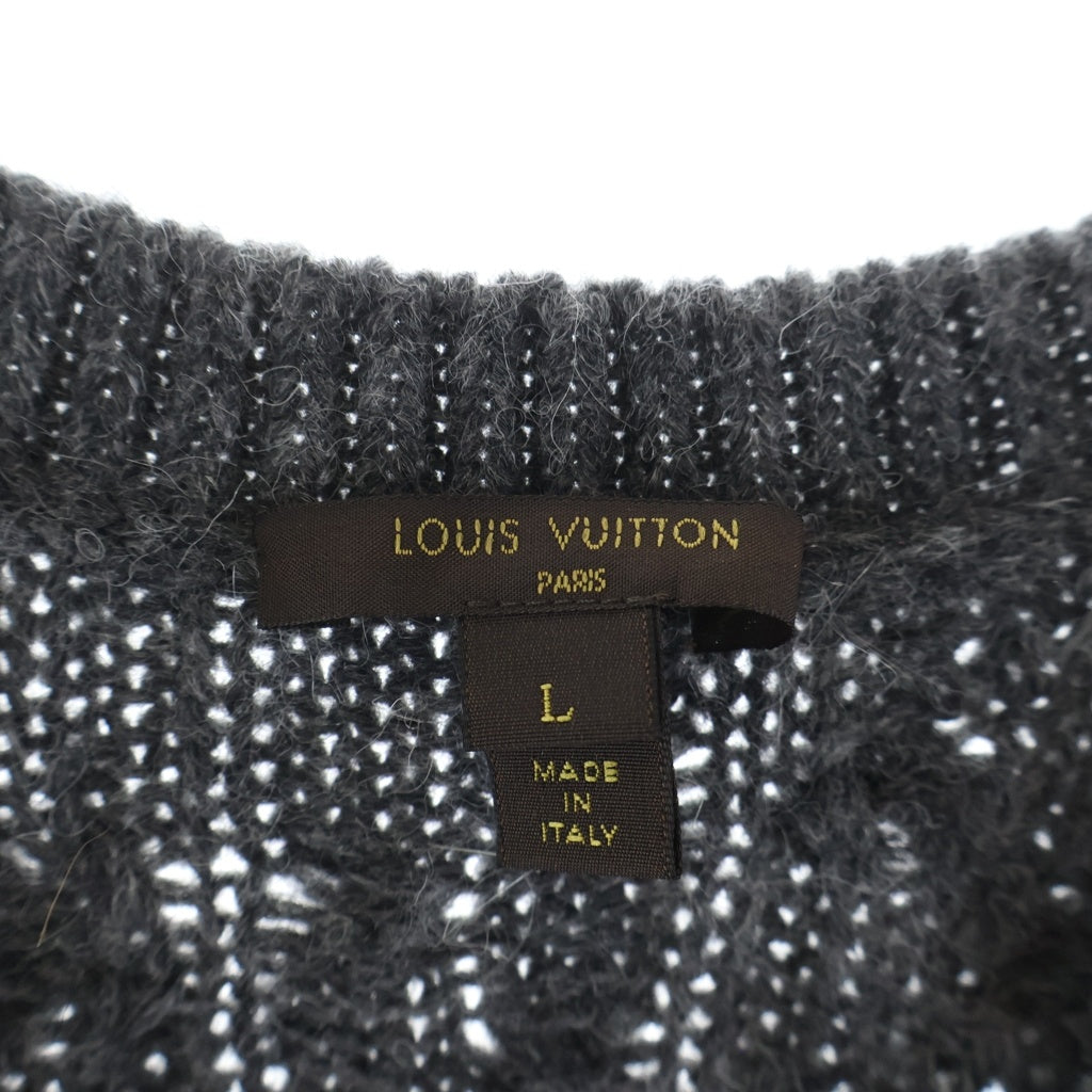 LOUIS VUITTON(ルイヴィトン) 長袖ニットワンピース グレー #L レディース
