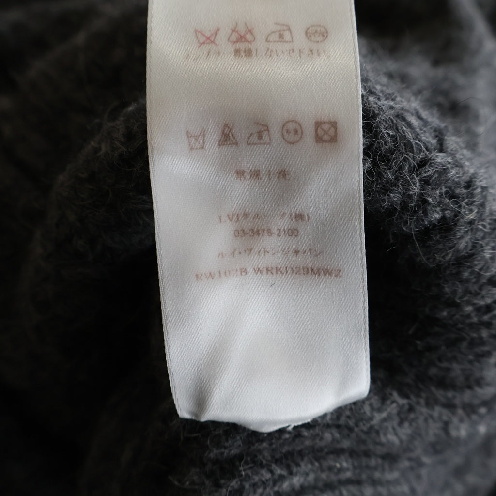 LOUIS VUITTON(ルイヴィトン) 長袖ニットワンピース グレー #L レディース