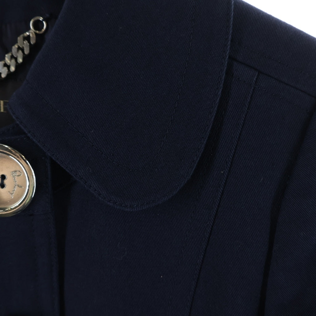 BURBERRY(バーバリー) ダブルボタン 短丈コットンジャケット ネイビー #42 レディース