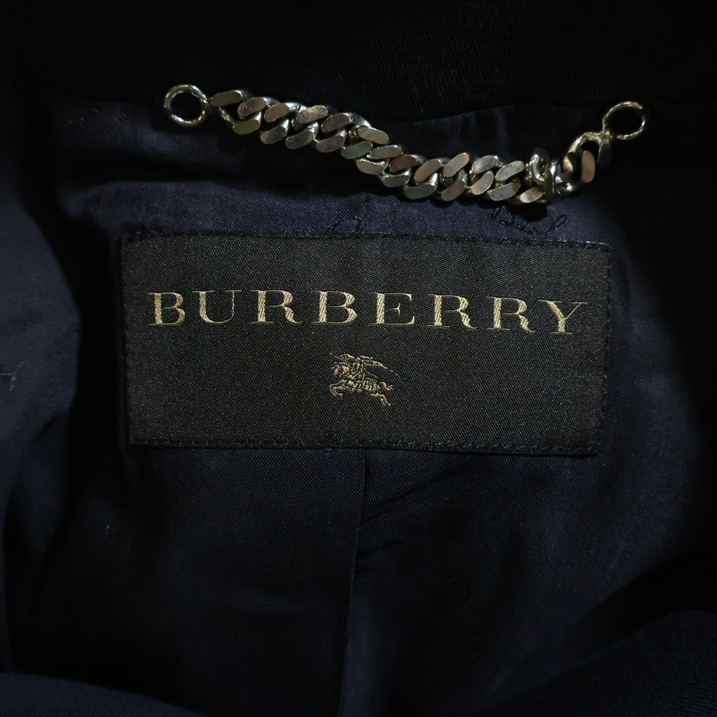 BURBERRY(バーバリー) ダブルボタン 短丈コットンジャケット ネイビー #42 レディース