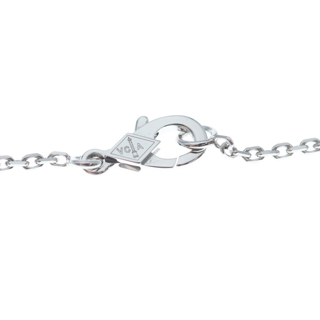 Van Cleef & Arpels(ヴァンクリーフアンドアーペル) ヴィンテージ アルハンブラ カルセドニー ネックレス シルバー VCARD34900 レディース