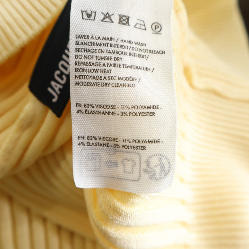 JACQUEMUS(ジャックムス) La Maille Pralu カーディガン イエロー #36 レディース