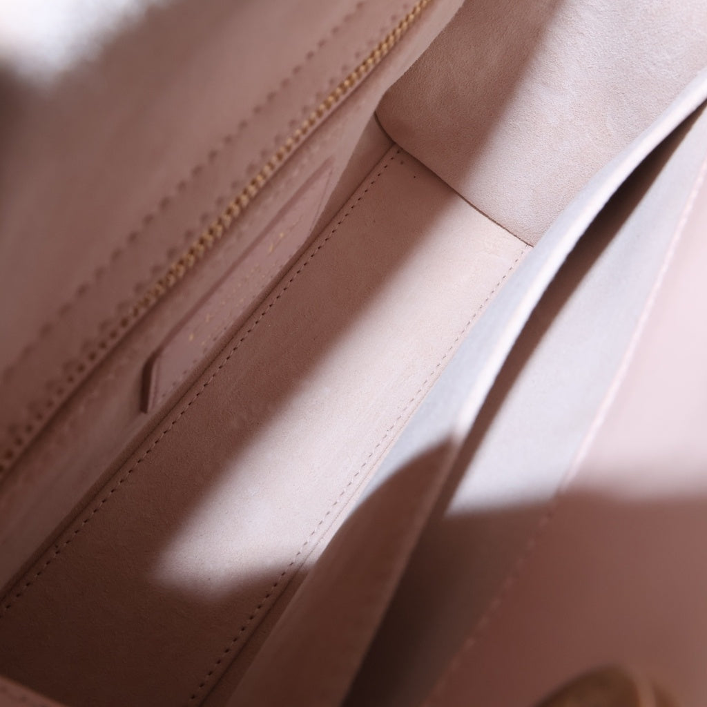 Christian Dior(クリスチャンディオール) MY LADY DIOR マイレディディオール カナージュ スモール ハンドバッグ ピンク レザー レディース