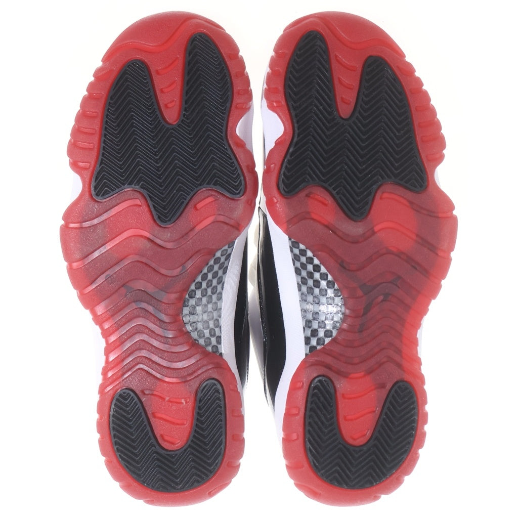 NIKE(ナイキ) AIR JORDAN11 RETRO LOW ローカットスニーカー ホワイト×ブラック×レッド パテント 26.5cm AV2187-160