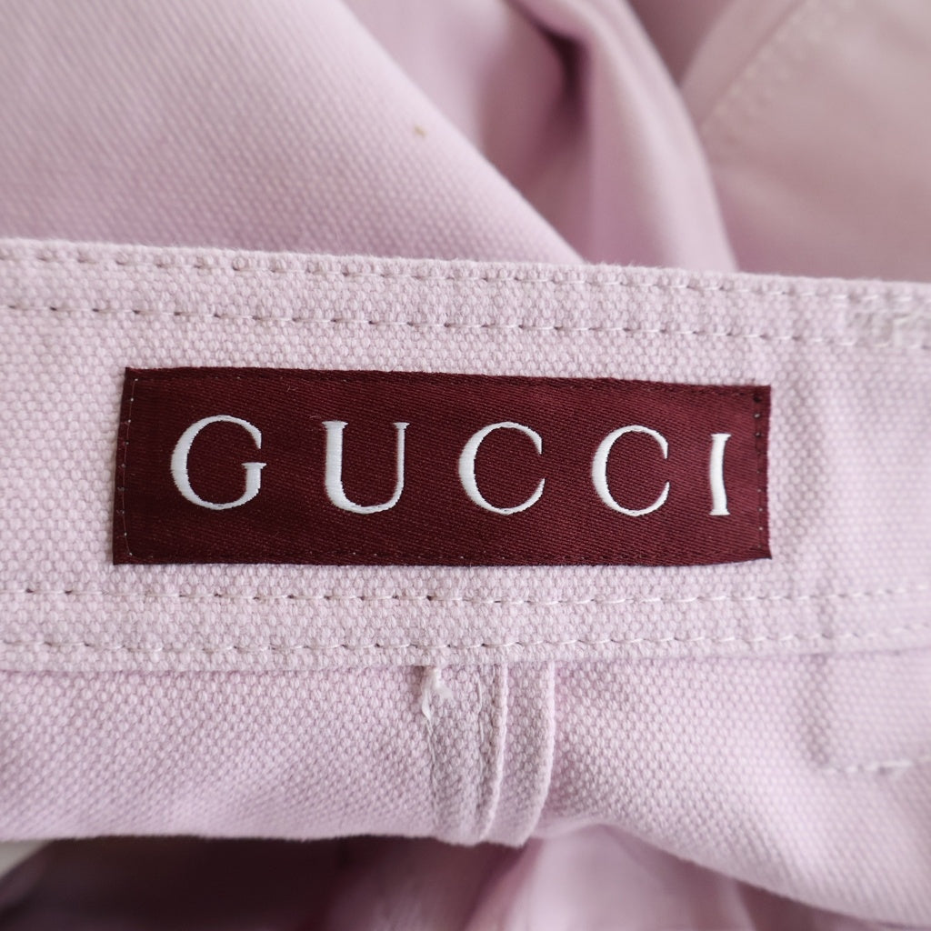 GUCCI(グッチ) コットンカーゴパンツ ピンク #40 818513 レディース