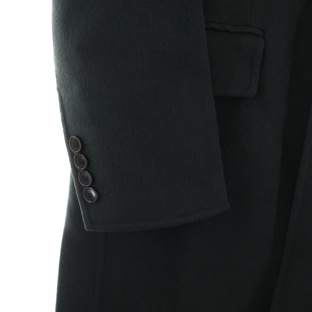 GUCCI(グッチ) ダブルウールコットン シングルブレスト コート ダーク