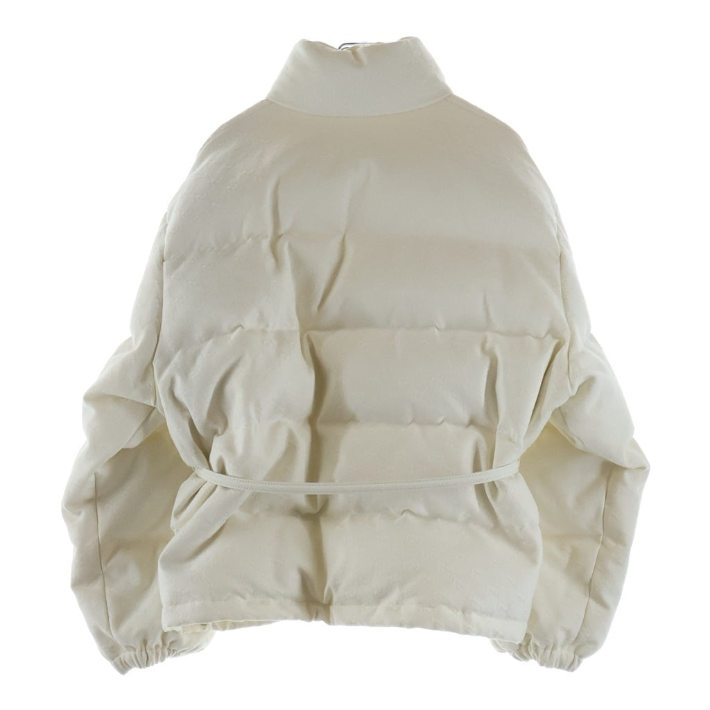 GUCCI(グッチ) GGキャンバス パデットボンバージャケット ホワイト #40 817549 レディース
