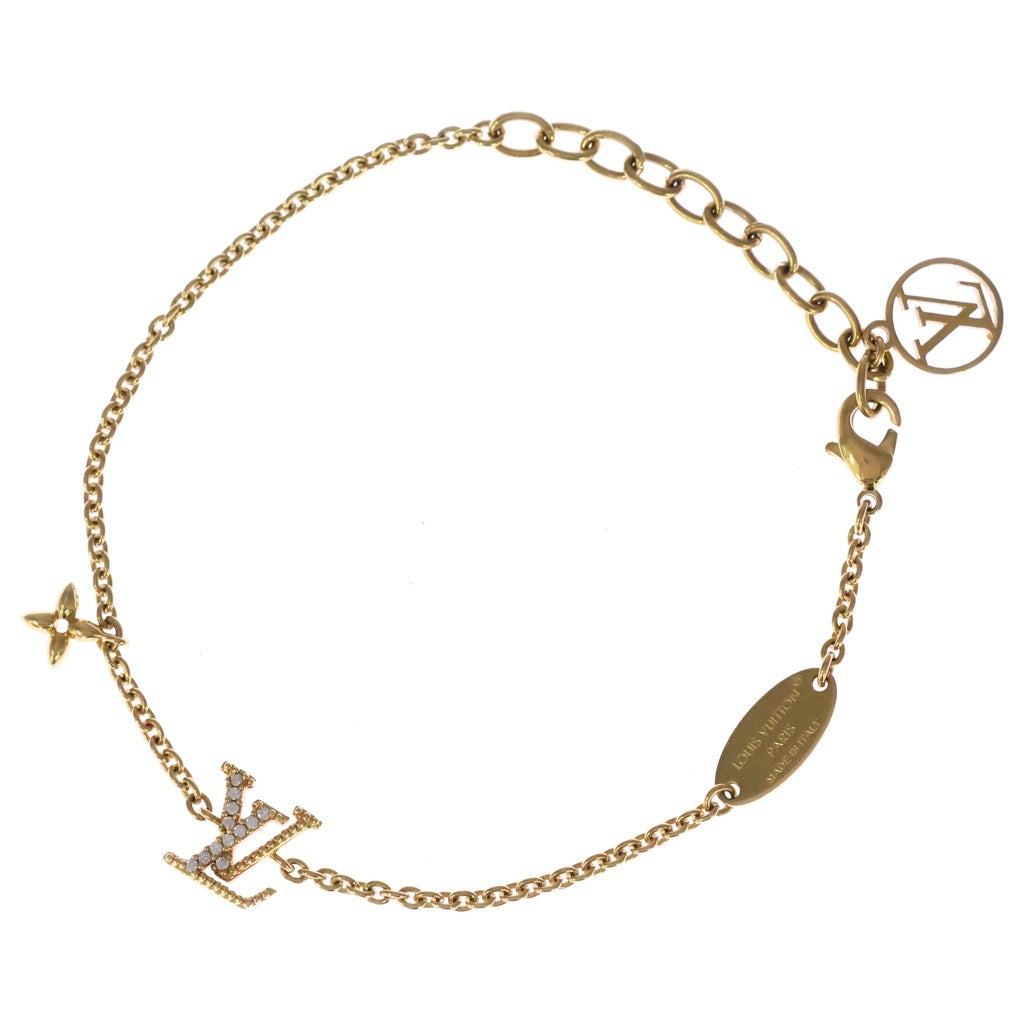 LOUIS VUITTON(ルイヴィトン) LVアイコニック チェーン ブレスレット GP ゴールド M00587 レディース