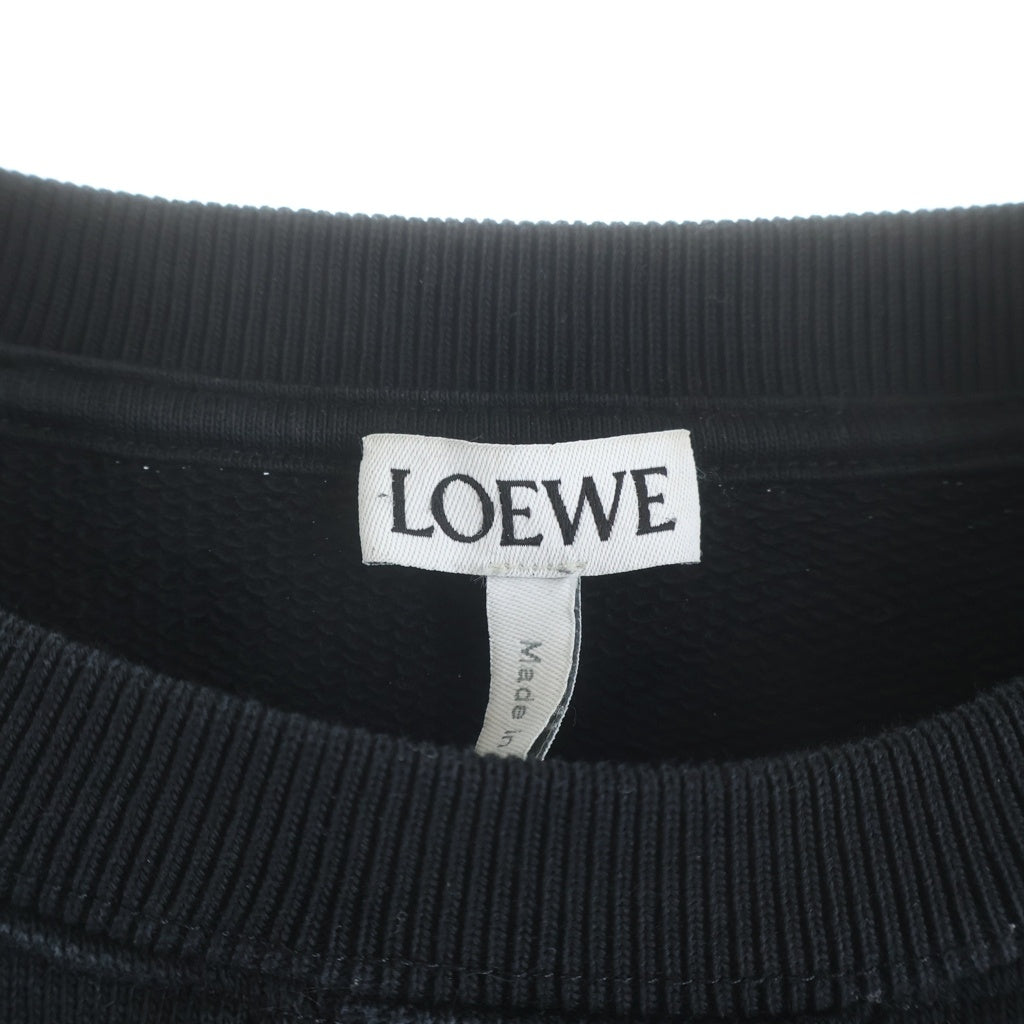 LOEWE(ロエベ) フロントロゴ刺繍 スウェット トレーナー ブラック H526Y24J26