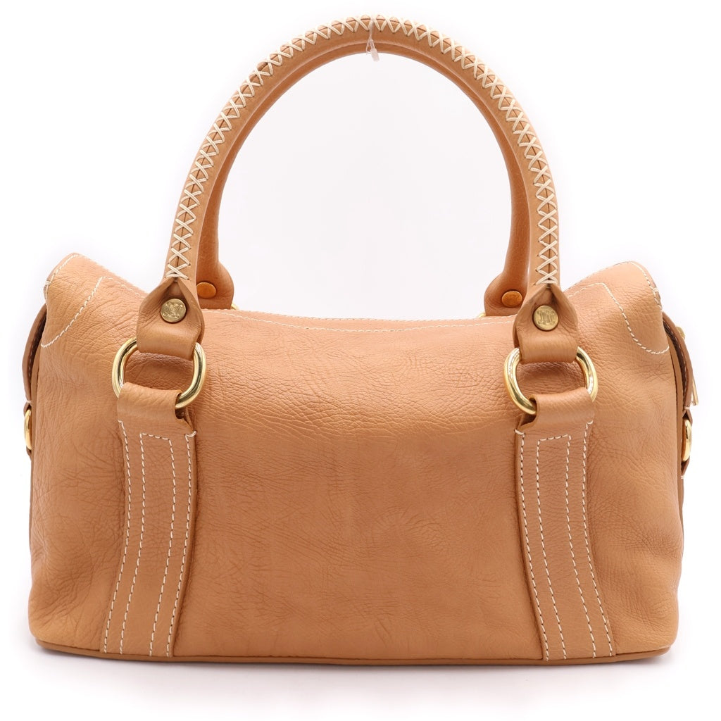 CELINE(セリーヌ) ブギーバッグ ハンドバッグ キャメル ブラウン レザー ゴールド金具 レディース