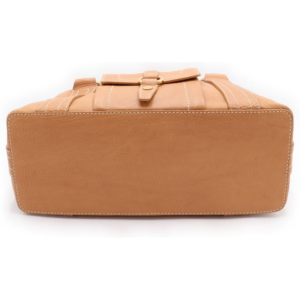 CELINE(セリーヌ) ブギーバッグ ハンドバッグ キャメル ブラウン レザー ゴールド金具 レディース