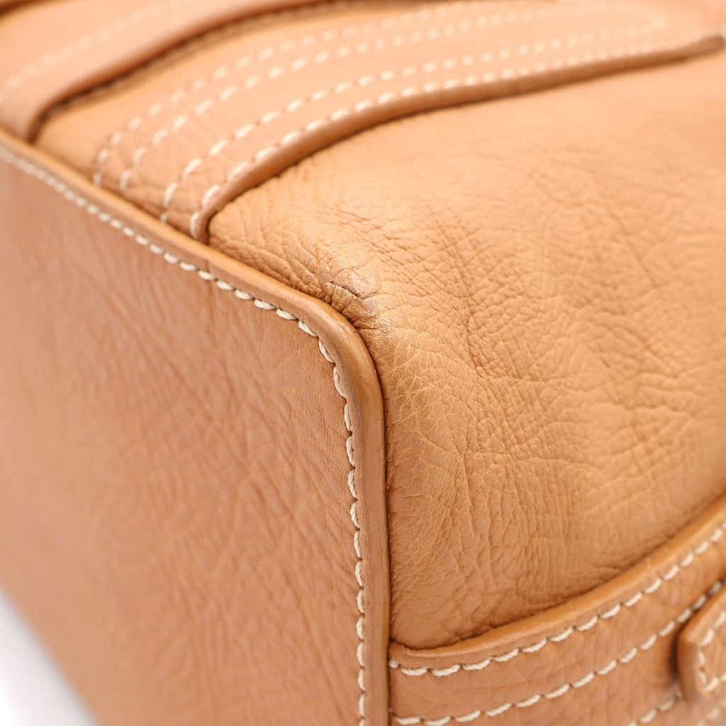 CELINE(セリーヌ) ブギーバッグ ハンドバッグ キャメル ブラウン レザー ゴールド金具 レディース