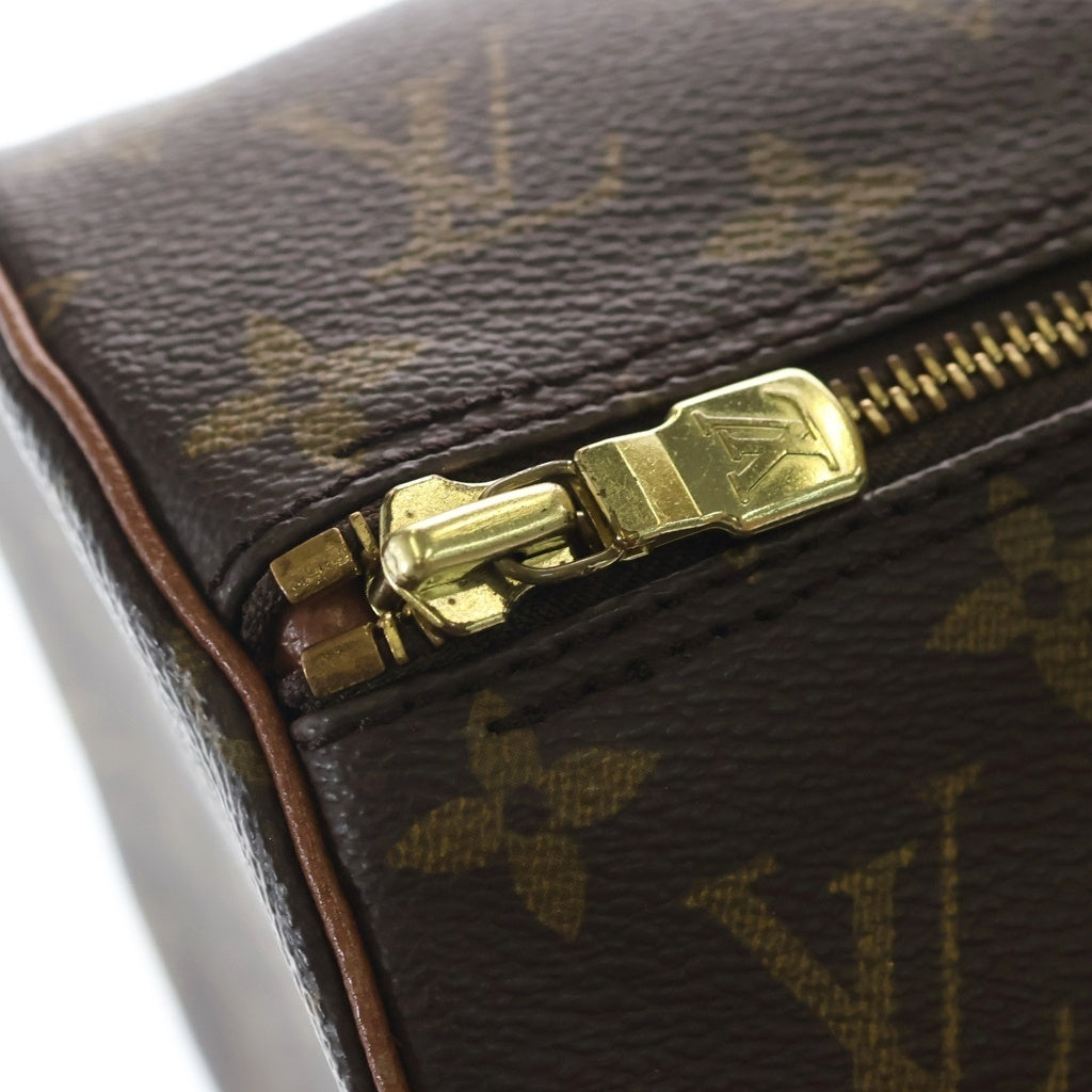 LOUIS VUITTON(ルイヴィトン) モノグラム パピヨン30 ハンドバッグ ブラウン PVC×レザー M51365 ゴールド金具 レディース