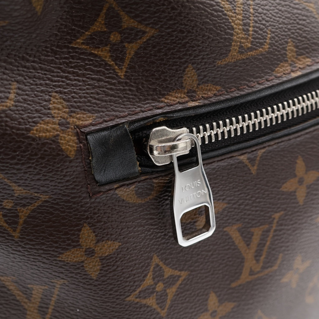 LOUIS VUITTON(ルイヴィトン) マカサー トーレス ショルダーバッグ ブラウン×ブラック レザー×PVC M40387 シルバー金具 レディース