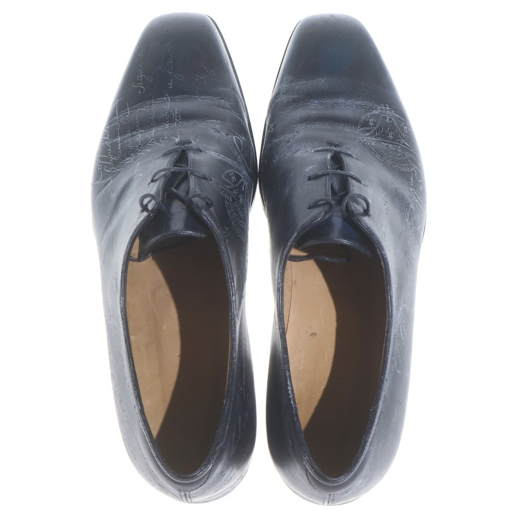 Berluti(ベルルッティ) ■アレッサンドロ カリグラフィ レザーシューズ ブルー 8 1/2 シューキーパー