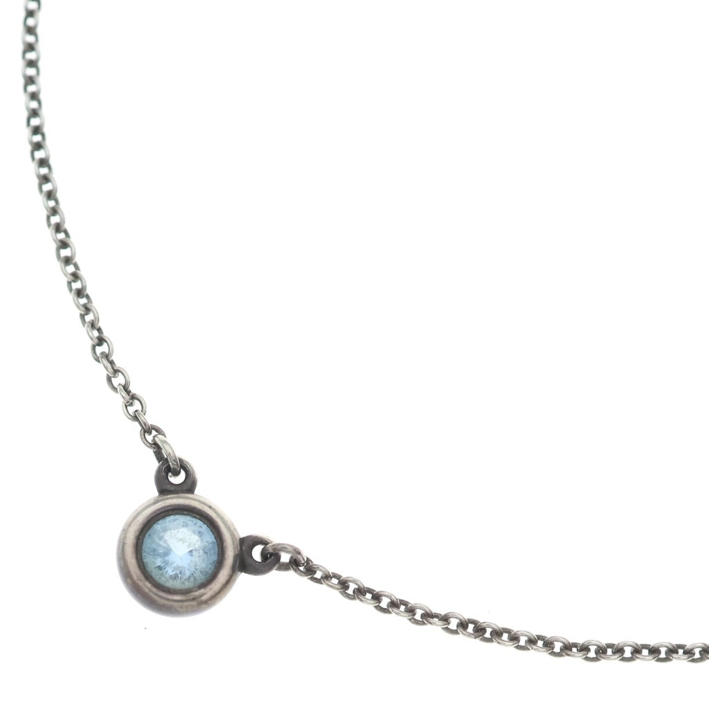 TIFFANY & Co.(ティファニー) エルサペレッティ バイザヤード ネックレス アクアマリン SV925 シルバー レディース