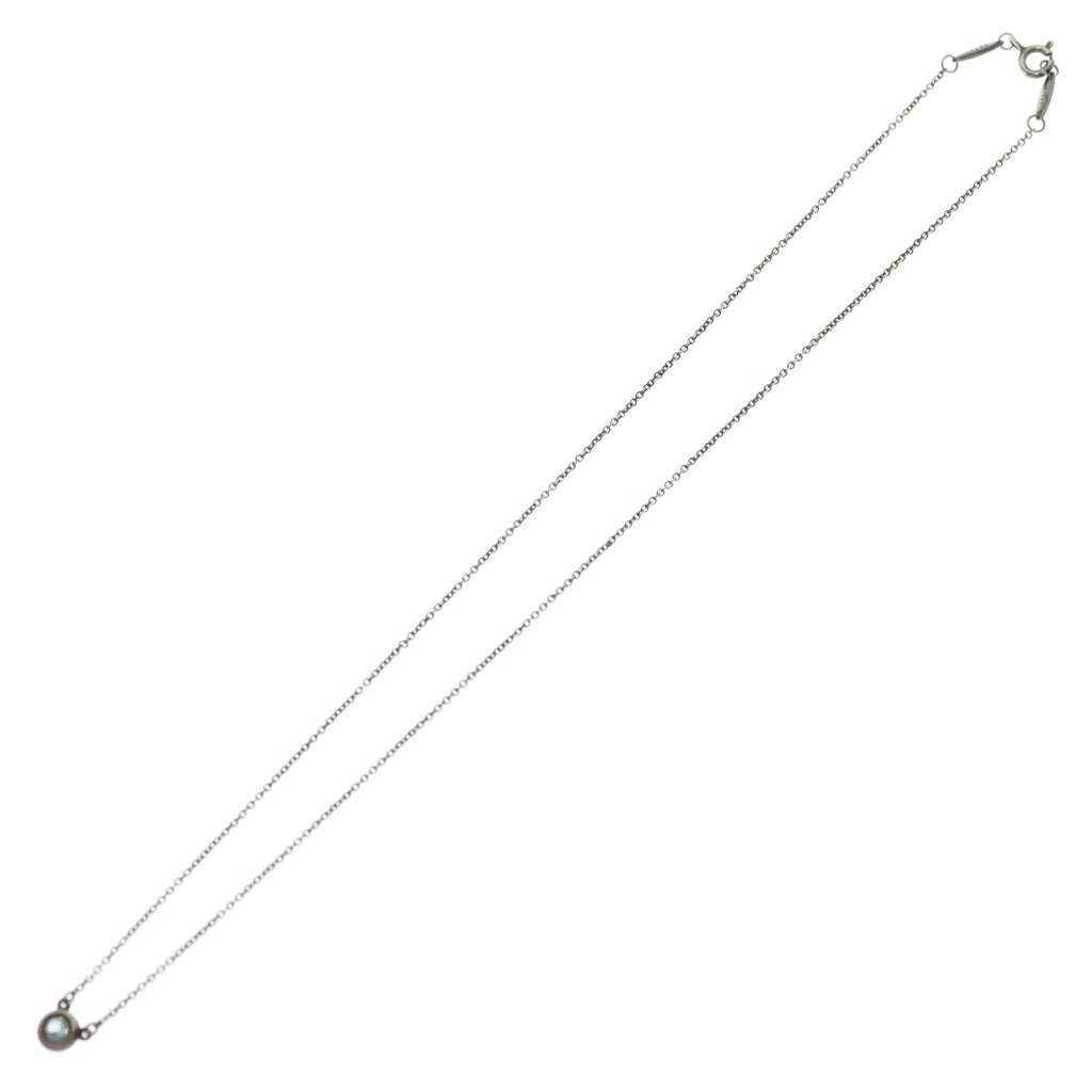 TIFFANY & Co.(ティファニー) エルサペレッティ バイザヤード ネックレス アクアマリン SV925 シルバー レディース