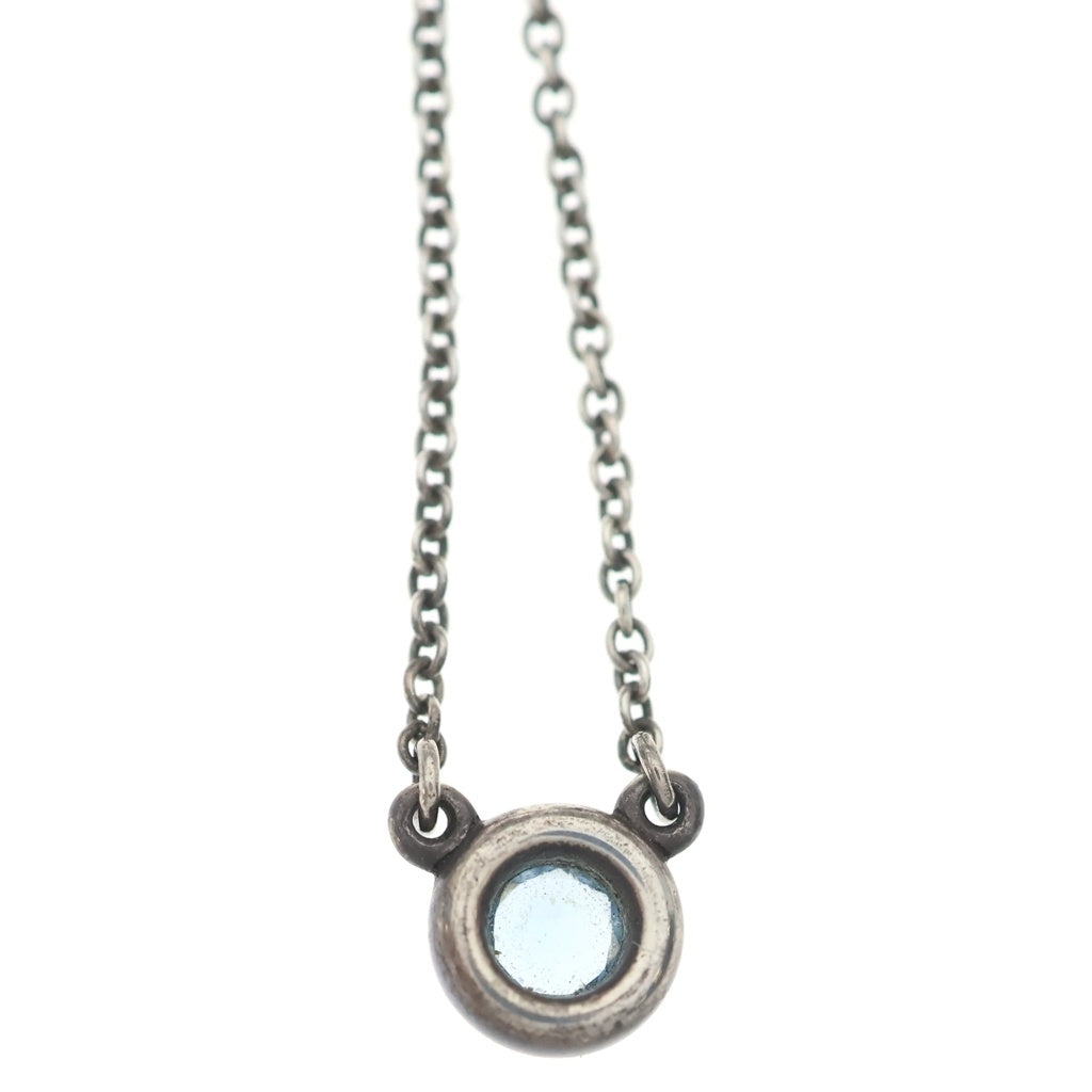TIFFANY & Co.(ティファニー) エルサペレッティ バイザヤード ネックレス アクアマリン SV925 シルバー レディース