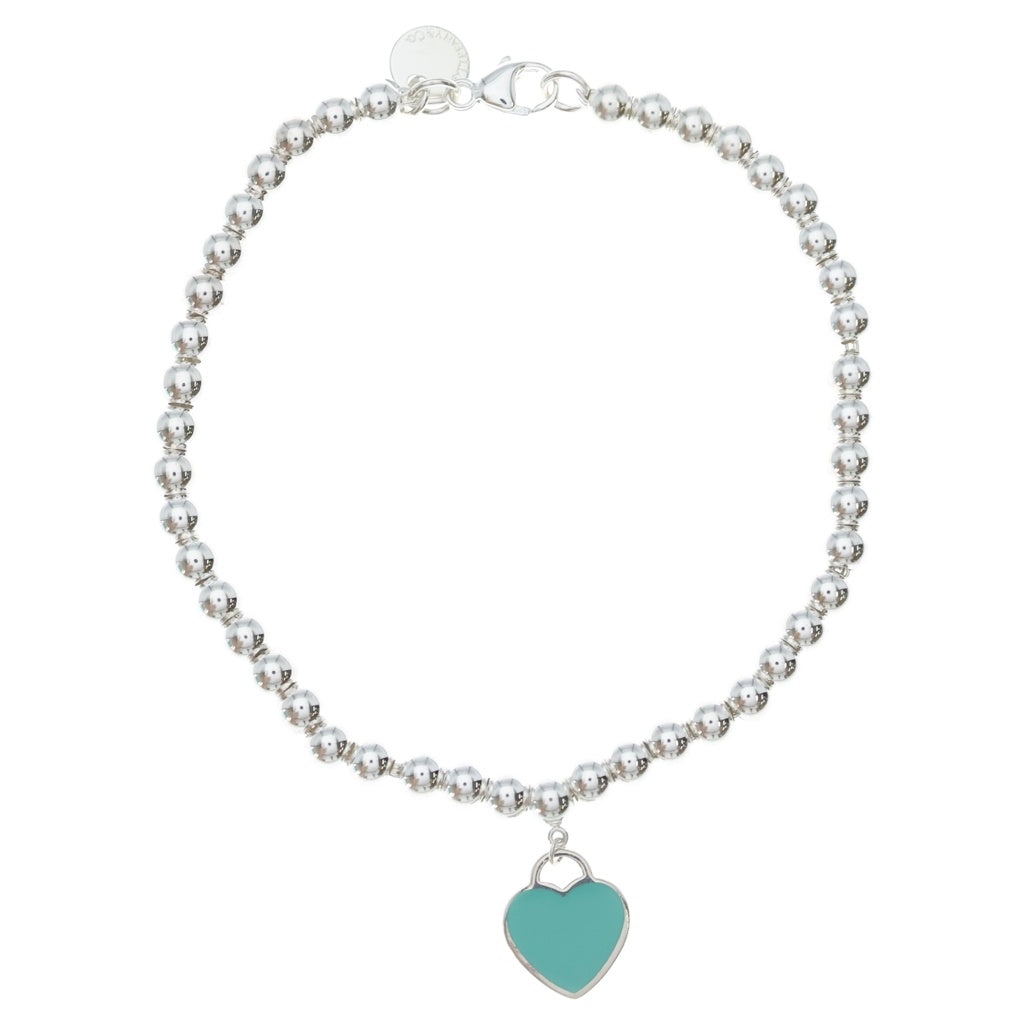 TIFFANY & Co.(ティファニー) リターントゥティファニー ミニハートタグ ボールチェーン ブレスレット シルバー レディース