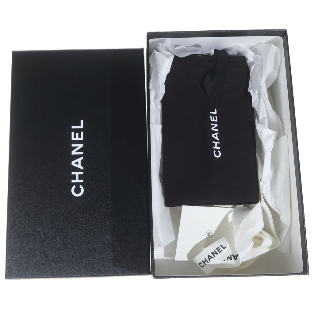 CHANEL(シャネル) ココマーク エスパドリーユ スリッポン シューズ ロゴ ネイビー G32910 X53365 レディース