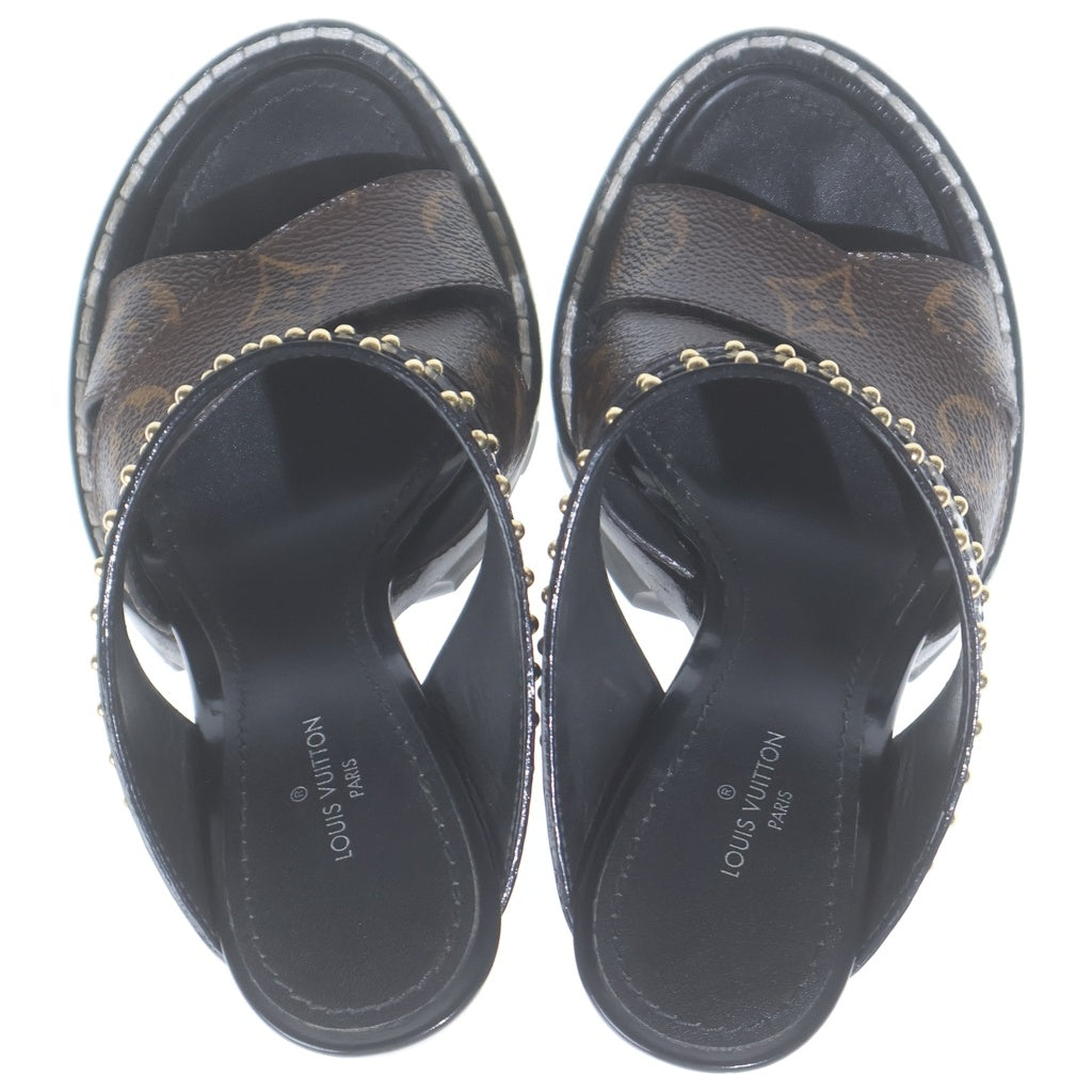 LOUIS VUITTON(ルイヴィトン) スタートレイル ライン ヒールサンダル シューズ ブラック/ブラウン MA1129 レディース