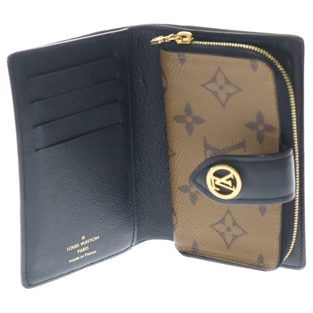 LOUIS VUITTON(ルイヴィトン) モノグラムリバース ポルトフォイユ・ジュリエットコンパクトウォレット 二つ折り財布 コインケース ブラウン PVC M69432 ゴールド金具