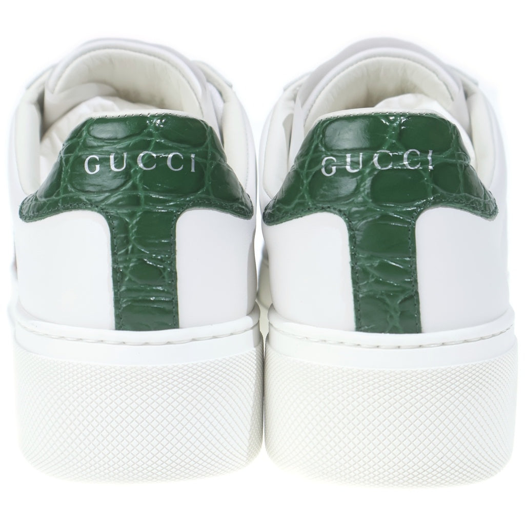 GUCCI(グッチ) ウェブストライプ ローカットスニーカー シューズ レザー ホワイト 791399 レディース