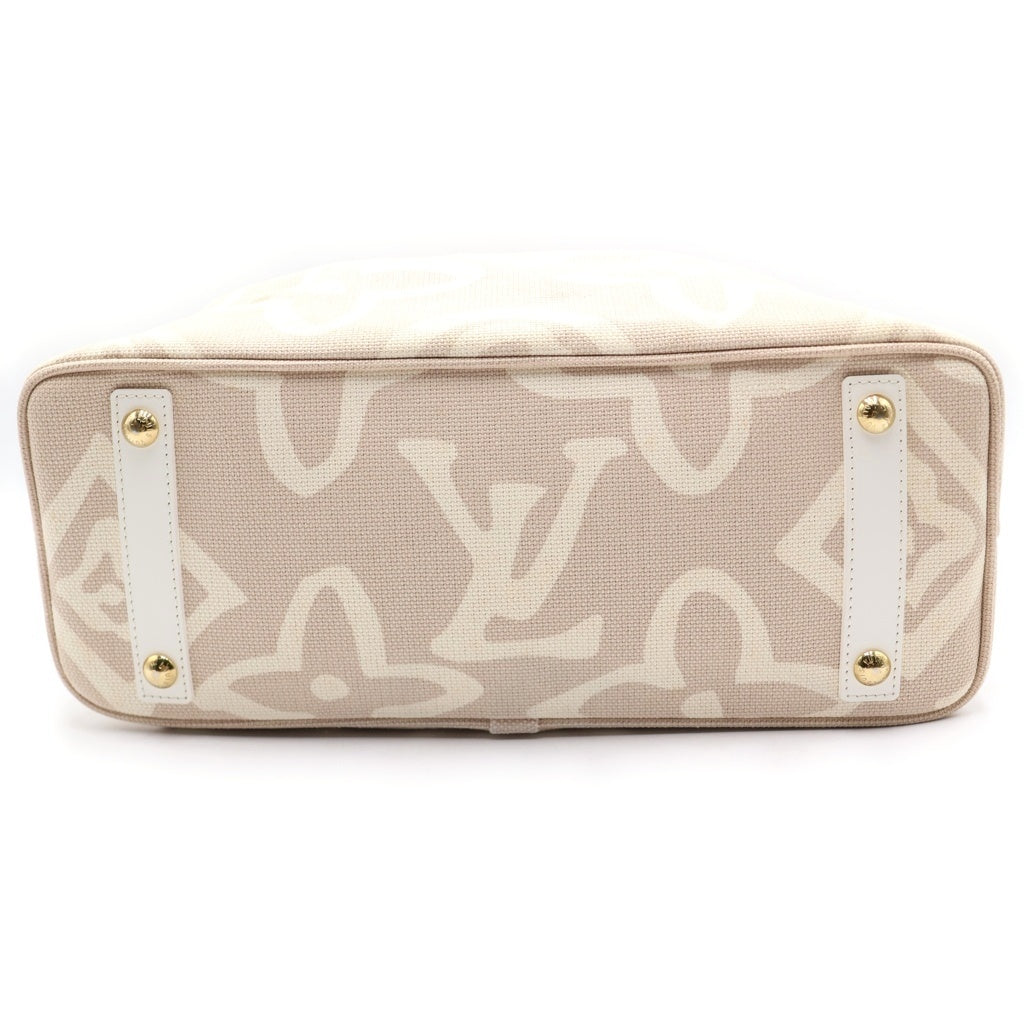 LOUIS VUITTON(ルイヴィトン) クルーズライン タイシエンヌPM キャンバス レザー トートバッグ ハンドバッグ サーブル ベージュ M95674 レディース