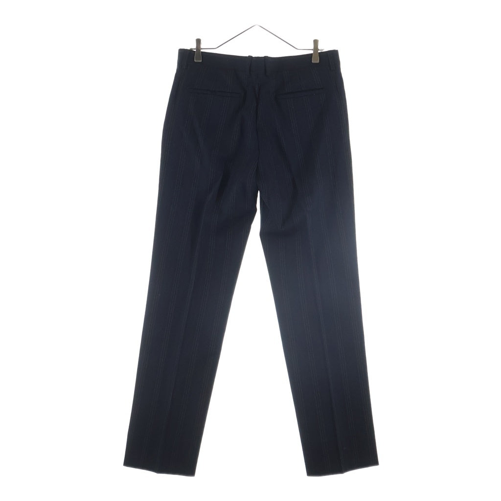 LOUIS VUITTON(ルイヴィトン) 06AW セットアップスーツ ストライプ総柄 ウール 1Bテーラードジャケット スラックスパンツ ネイビー RM062 MJJA50WRB