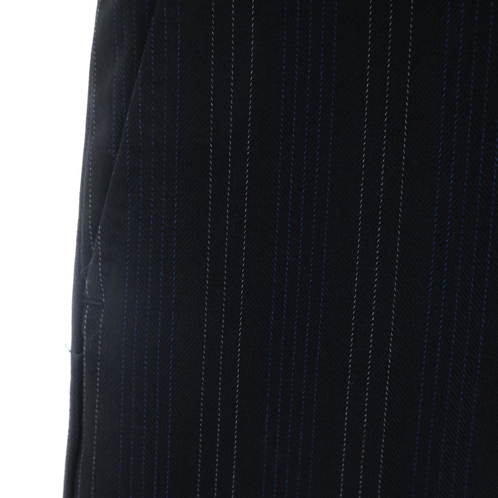 LOUIS VUITTON(ルイヴィトン) 06AW セットアップスーツ ストライプ総柄 ウール 1Bテーラードジャケット スラックスパンツ ネイビー RM062 MJJA50WRB