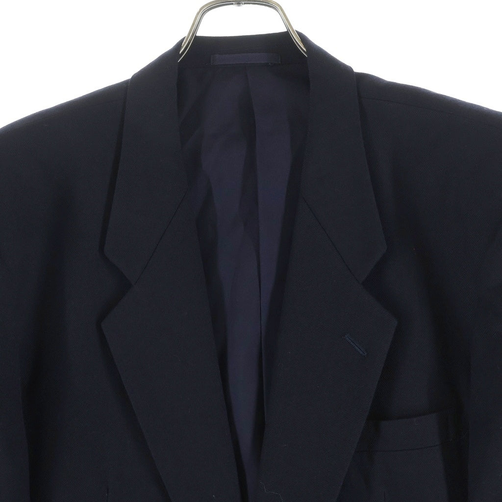 COMME des GARCONS HOMME(コムデギャルソンオム) 88AW AD1988 ウール 2B テーラード ジャケット ネイビー HS-05026L レディース