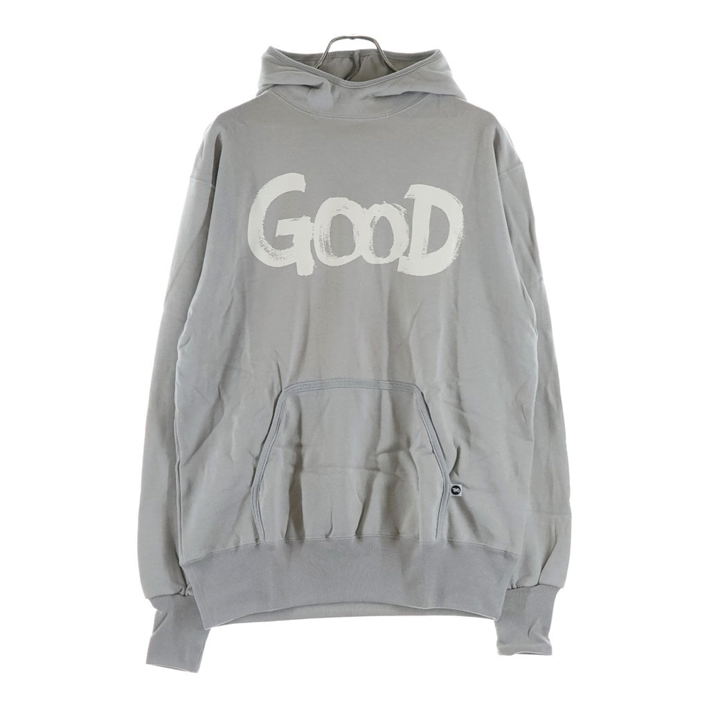 GOODENOUGH(グッドイナフ) GOOD プリント プルオーバー スウェット パーカー フーディー グレー