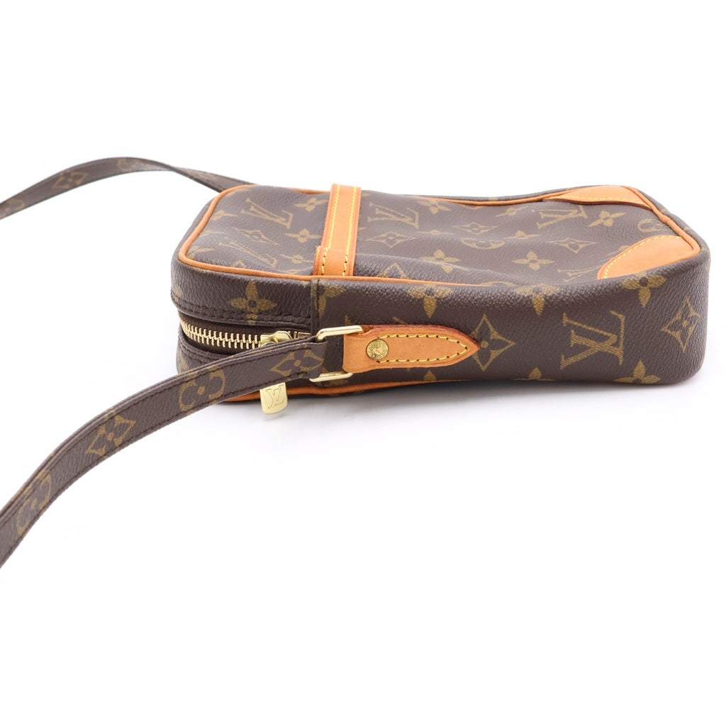 LOUIS VUITTON(ルイヴィトン) モノグラム ダヌーブ ショルダーバッグ ミニバッグ 斜め掛けバッグ ブラウン PVCレザー M45266 ゴールド金具 レディース