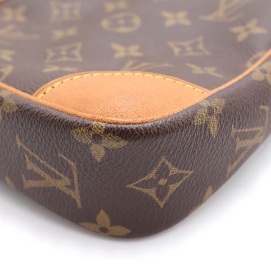 LOUIS VUITTON(ルイヴィトン) モノグラム ダヌーブ ショルダーバッグ ミニバッグ 斜め掛けバッグ ブラウン PVCレザー M45266 ゴールド金具 レディース