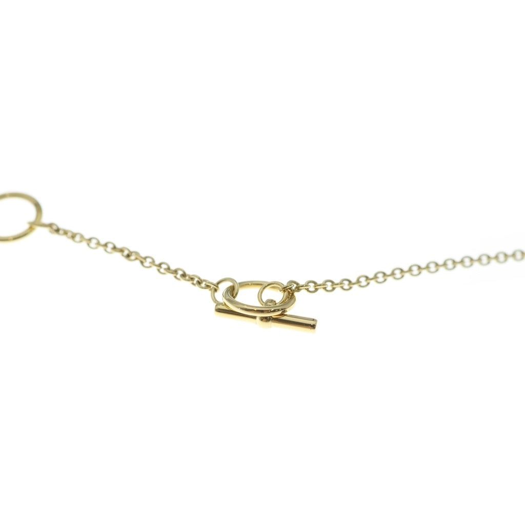 HERMES(エルメス) ミニ マイヨンPM ネックレス ペンダント ゴールド金具 ホワイト/ゴールド レディース