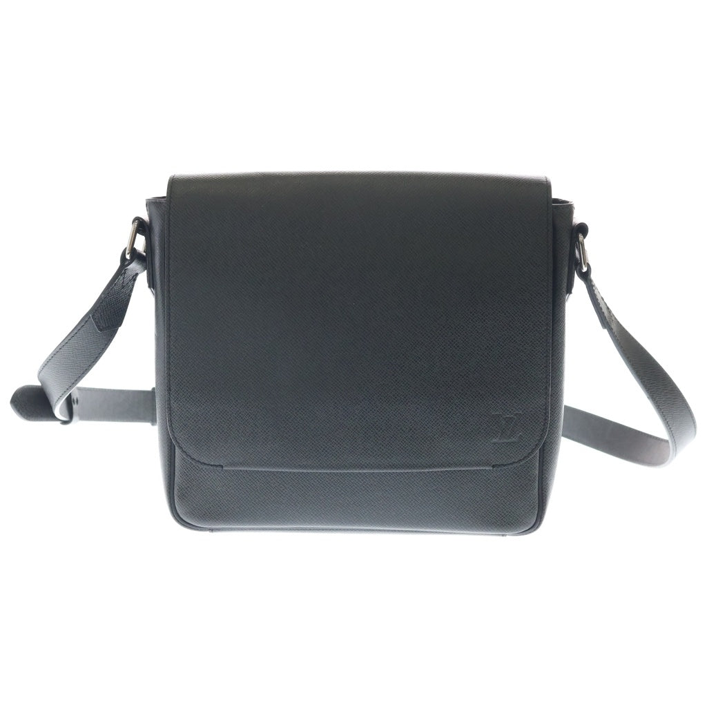 LOUIS VUITTON(ルイヴィトン) タイガ ロマンPM アルドワーズ レザー ショルダーバッグ ブラック M30619