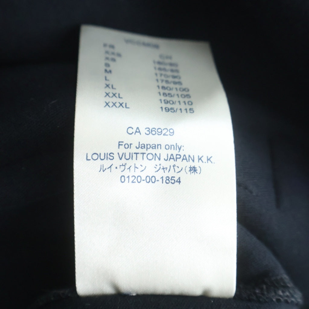 LOUIS VUITTON(ルイヴィトン) 19SS LVロゴ トラベル ジップアップ スウェット パーカー フーディー ブラック RM191Q JUJ HFY42W