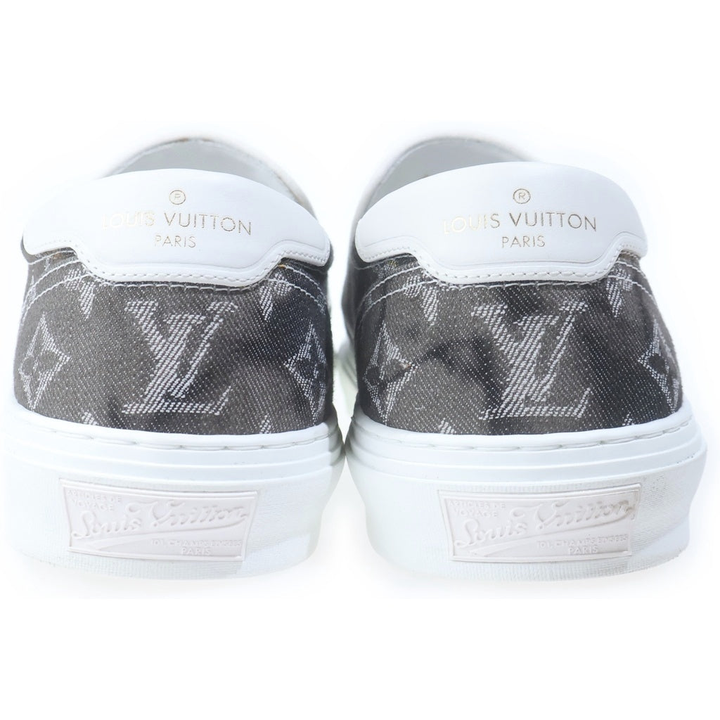 LOUIS VUITTON(ルイヴィトン) トロカデロライン モノグラム デニム スリッポン ローカットシューズ スニーカー グレー