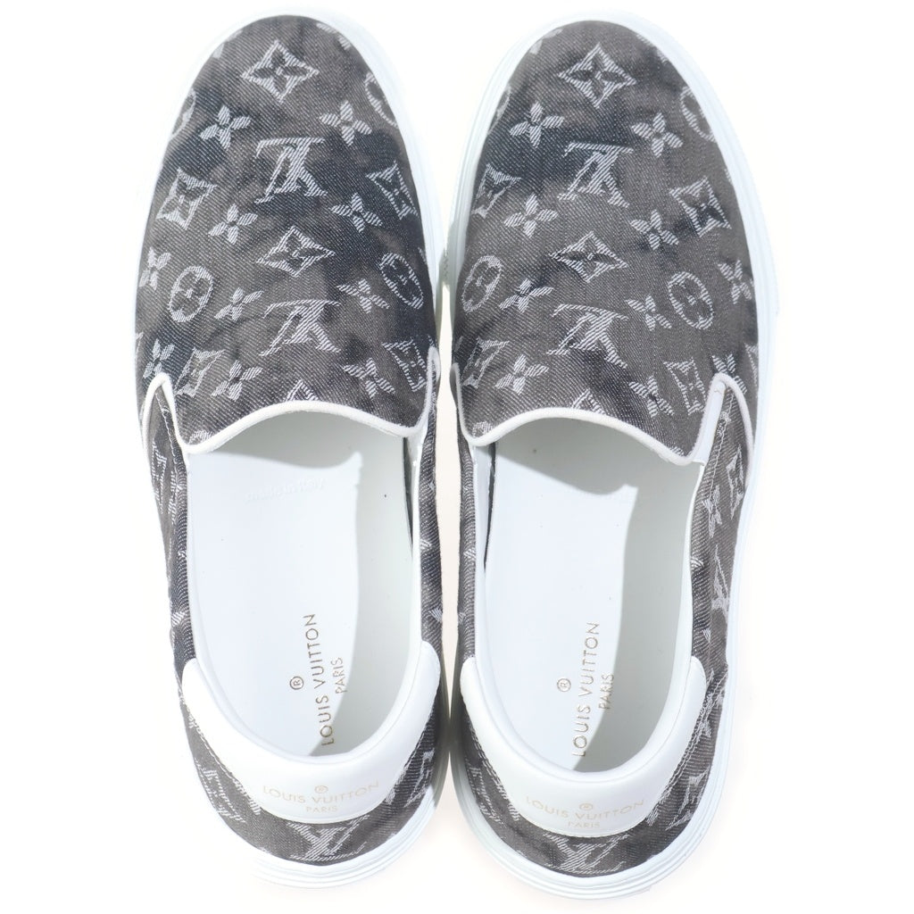 LOUIS VUITTON(ルイヴィトン) トロカデロライン モノグラム デニム スリッポン ローカットシューズ スニーカー グレー