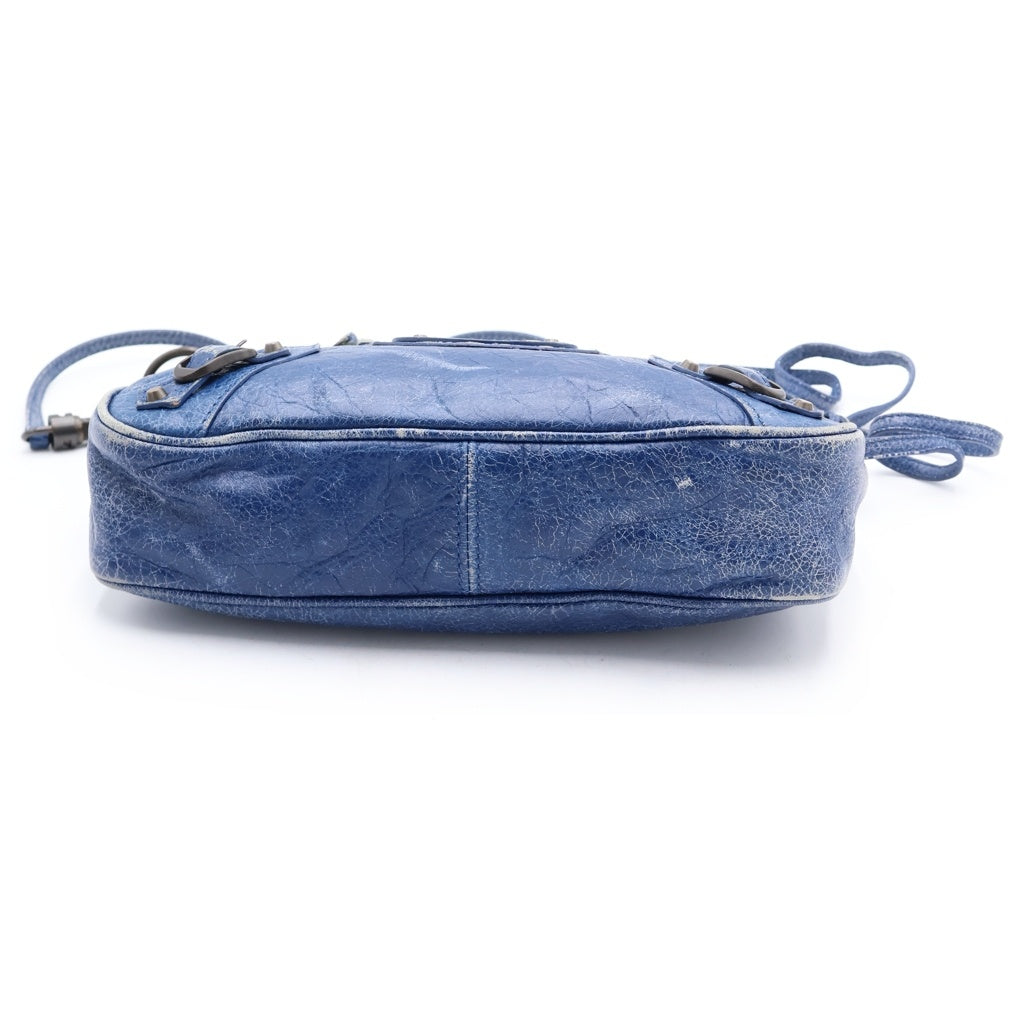 BALENCIAGA(バレンシアガ) ザ ヒップ レザー ショルダーバッグ ブルー 242803 レディース