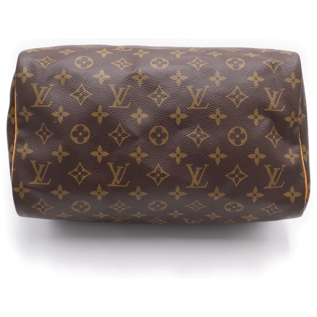 LOUIS VUITTON(ルイヴィトン) モノグラム スピーディ30 PVC レザー ハンドバッグ ブラウン M41526 レディース