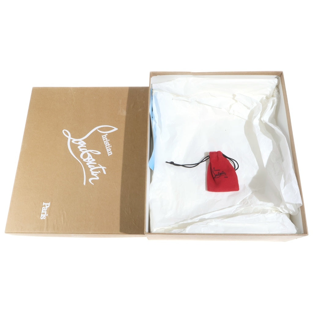 CHRISTIAN LOUBOUTIN(クリスチャンルブタン) スパイクスタッズ オープントゥ ヒール パンプス サンダル シューズ シルバー レディース