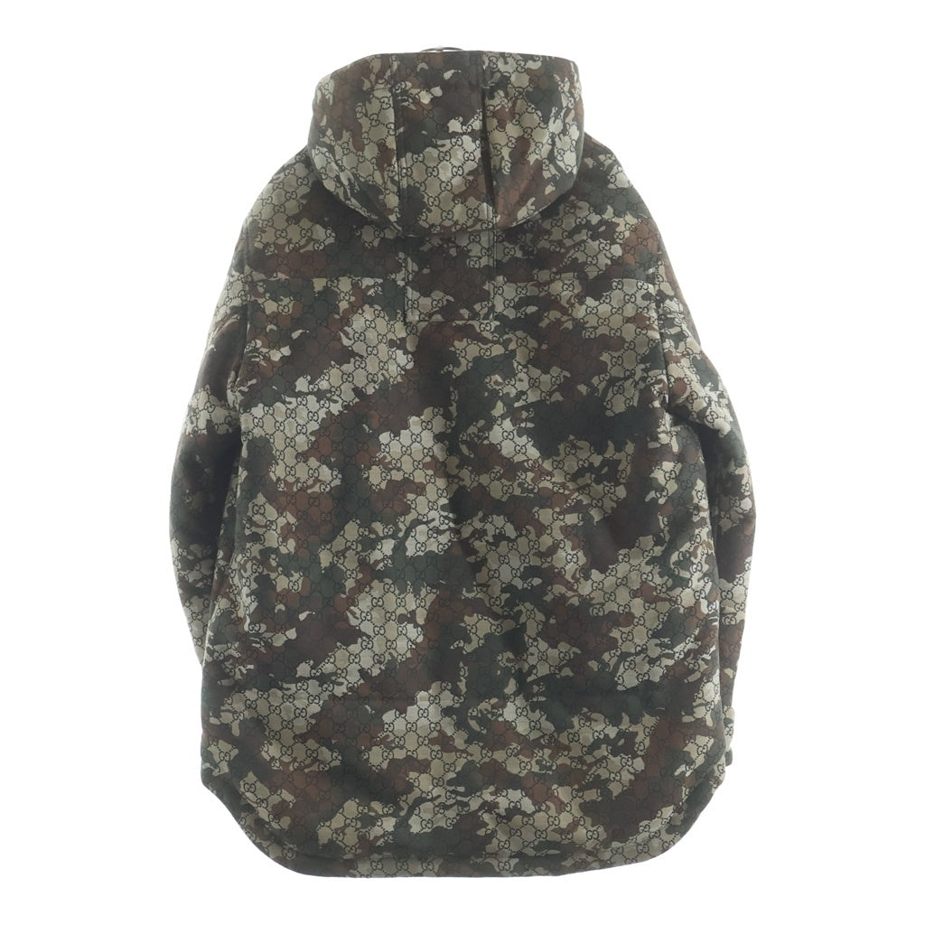 GUCCI(グッチ) GGマーブル パデットジャケット ブラウン/カーキ 48 851258